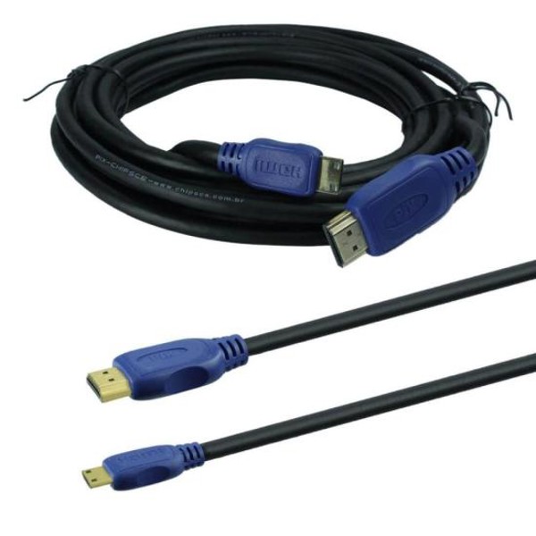 Cabo Mini HDMI X HDMI 2.0 4k 19 Pinos 2m Pix