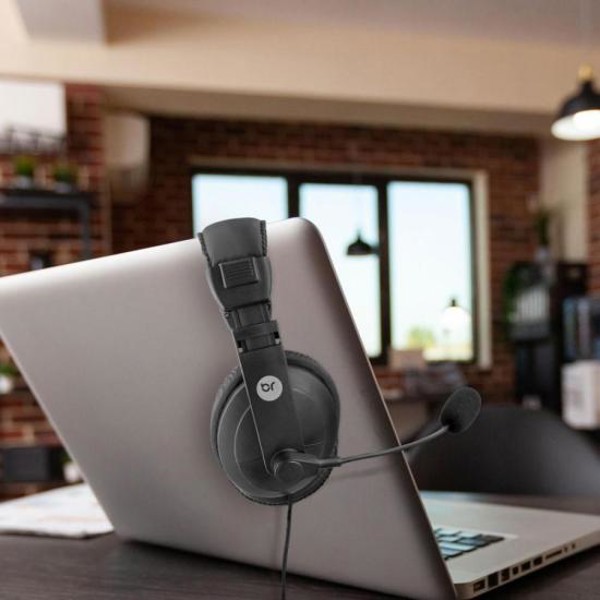 Headset Office Com Microfone Bright P2
