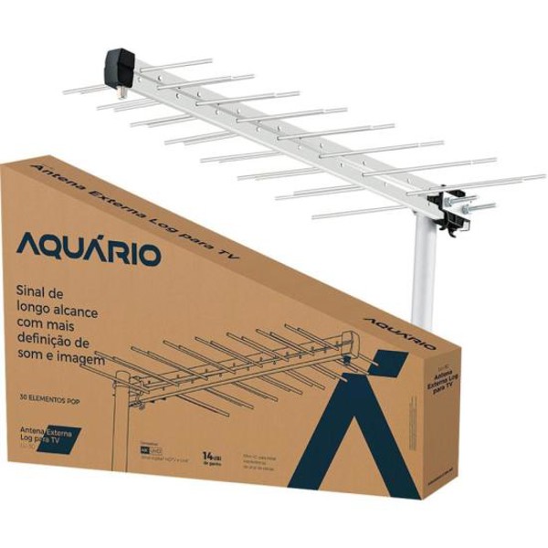 Antena Externa Log Para TV LU-30 Aquário