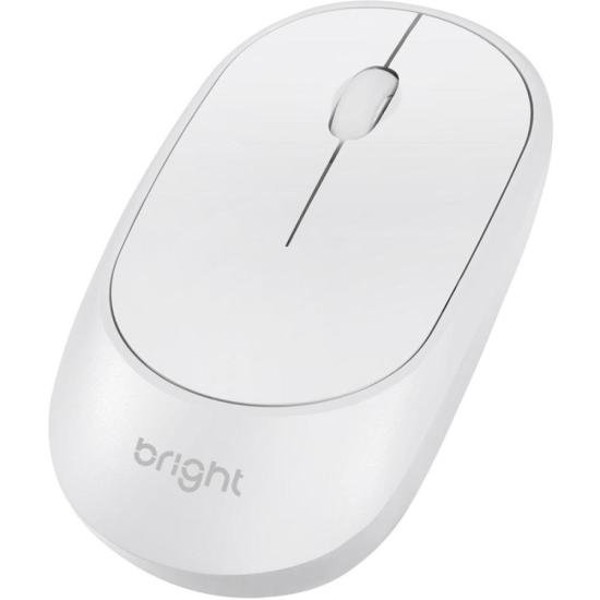 Mouse Sem Fio Bright MS001 Branco