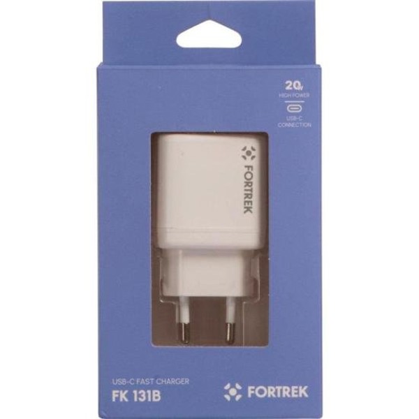 Carregador Universal USB-C Fortrek FK 131B 20w PD