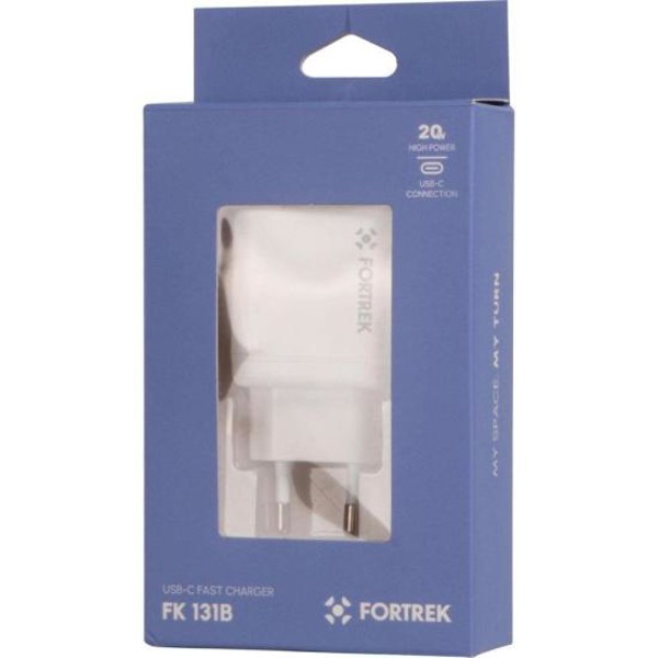 Carregador Universal USB-C Fortrek FK 131B 20w PD