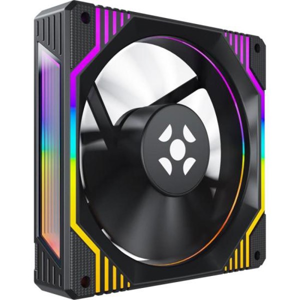 Kit Cooler Fan ARGB Fortrek Frosty Preto Com Controladora/Controle