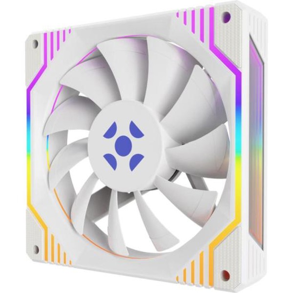 Kit Cooler Fan ARGB Fortrek Frosty Branco Com Controladora/Controle