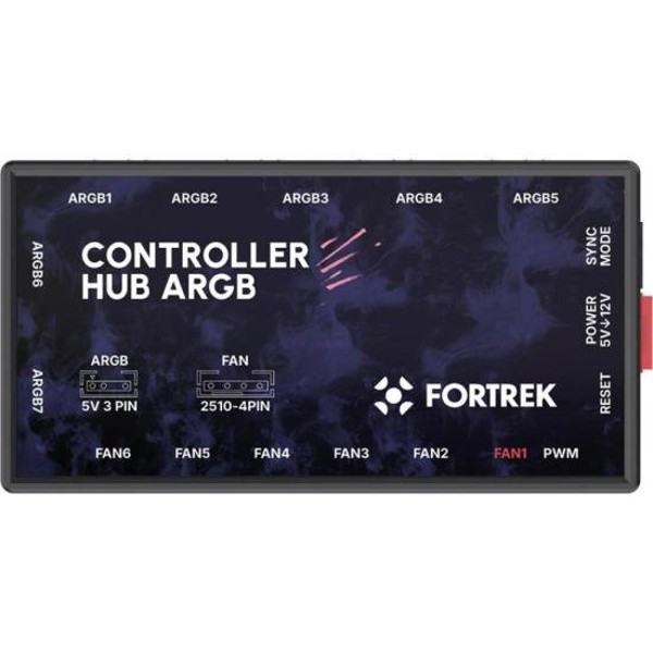 Controladora Fan Fortrek Controller Hub com Controle Remoto 7 Portas