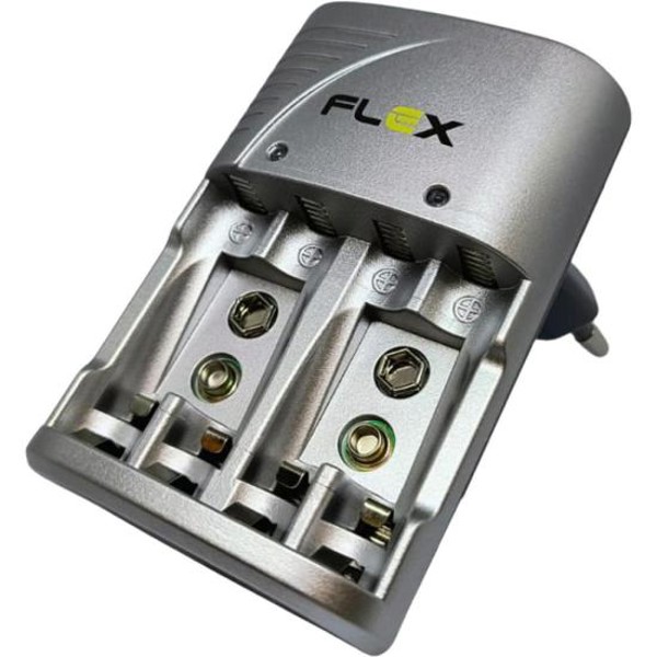 Carregador de Pilhas AA/AAA/9V FXC16 Bivolt Flex