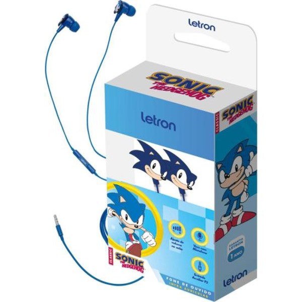 Fone de Ouvido Letron Sonic Azul