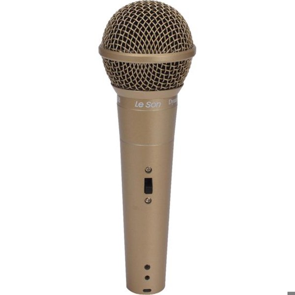 Microfone de Mão Leson LS58 Dinâmico Champanhe