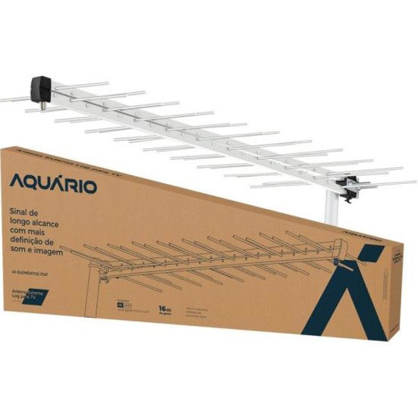 Antena Externa Log Para TV LU-40 Aquário
