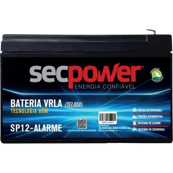 Bateria Selada 12V P12-Alarme SecPower