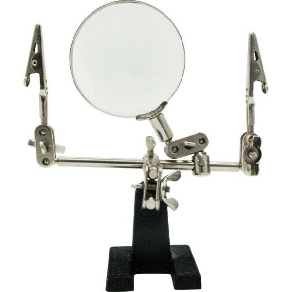 Lupa Com Suporte E Pinça Hikari HLS-10