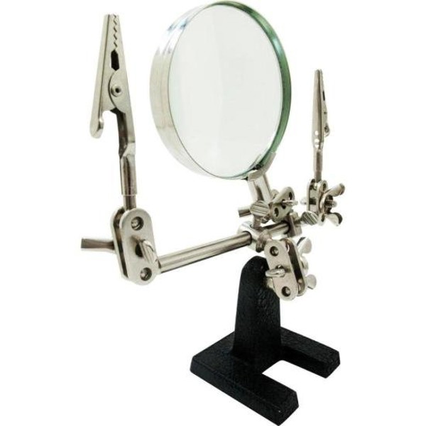 Lupa Com Suporte E Pinça Hikari HLS-10