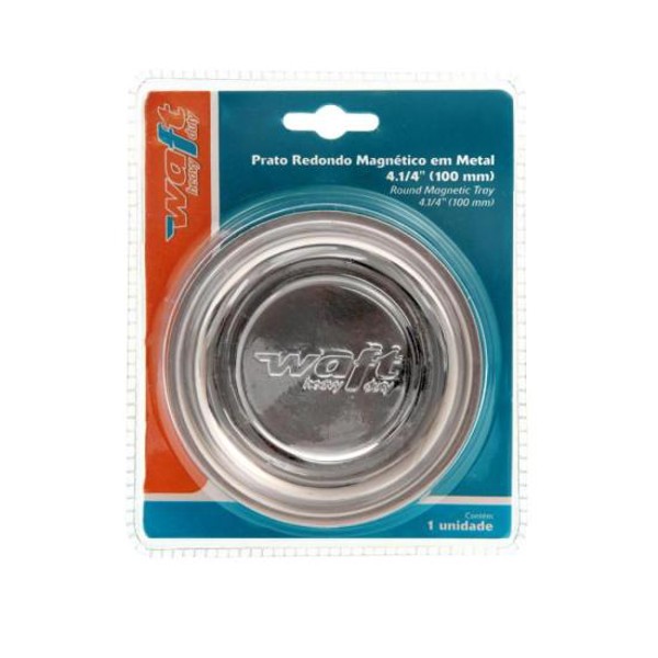 Prato Redondo Magnético Metal 4-1/4" Waft