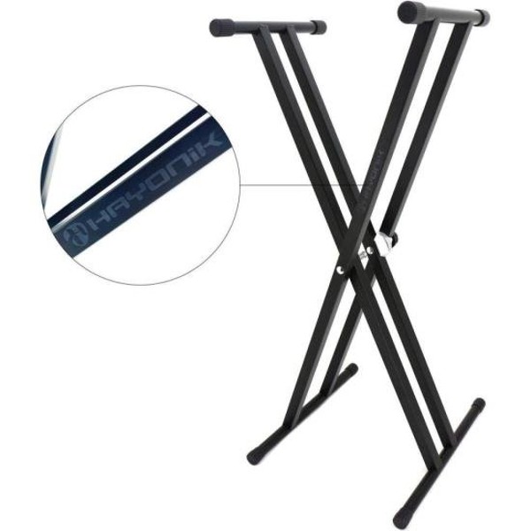 Suporte Para Teclado Duplo X ST420D Hayonik