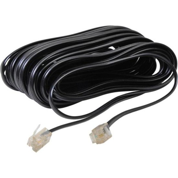 Cabo Extensor Para Telefone RJ11 4 Vias 5M Preto Storm - PCT / 10