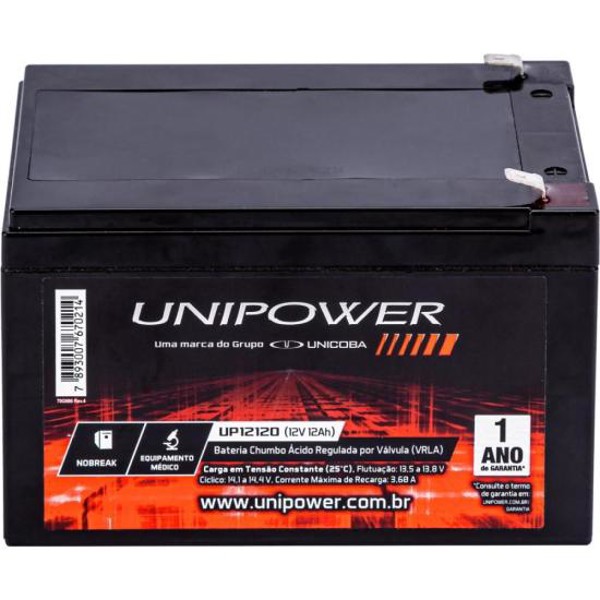 Bateria Estacionária Selada 12V 12Ah VRLA UP12120 Unipower