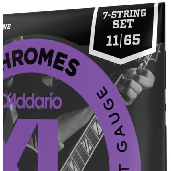 Encordoamento Guitarra 7 Cordas .011-.065 XL Chromes ECG24-7 D Addario