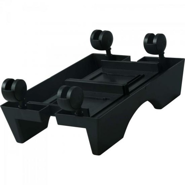 Suporte Para Gabinete Com Rodinhas Preto Masticmol