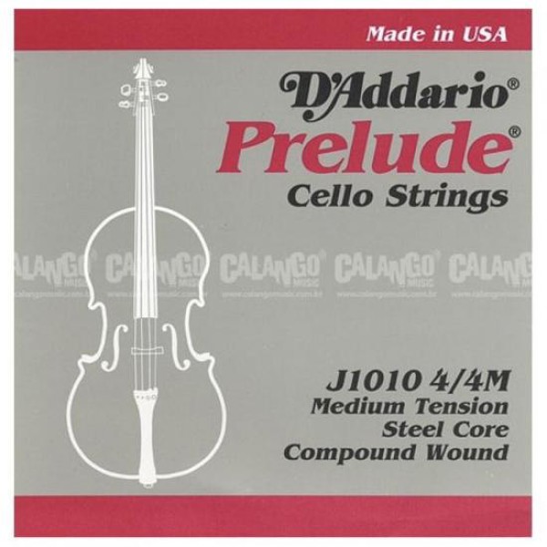 Encordoamento Cello Tensão Media Prelude J1010 4/4M D Addario