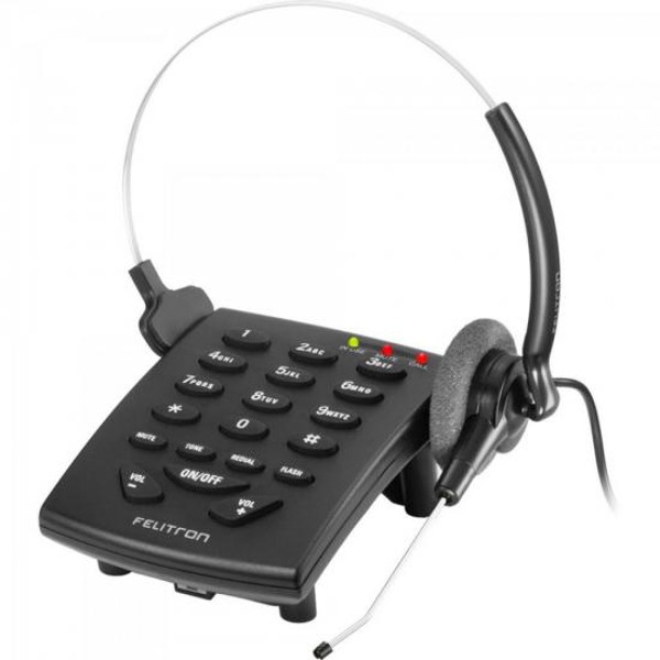 Telefone Headset Stile S8010 Black C Felitron