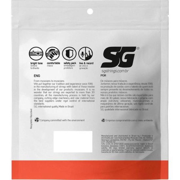 Encordoamento para Baixolão 4 Cordas .045 Bronze SG
