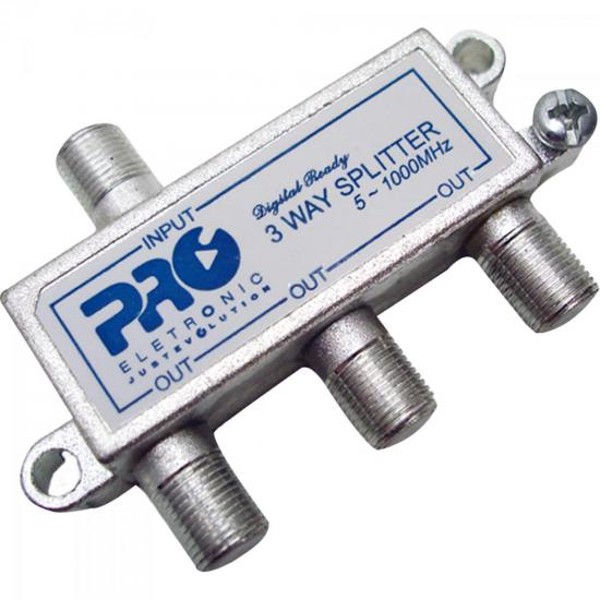 Divisor Antena VHF/UHF/CATV 1/3 PQDV-1023 Proeletronic