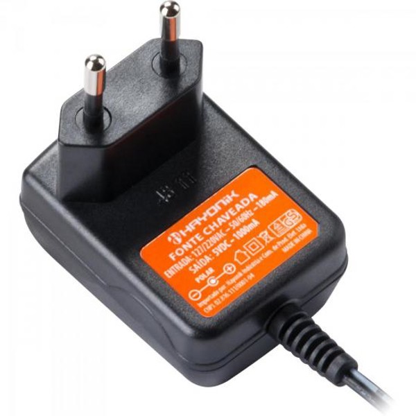 Fonte Chaveada Hayonik FCTP5001 5VDC 1A 5W P8 C+ 2,5mm Bivolt