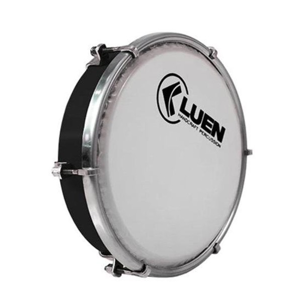 Tamborim 06" Pele Leitosa Luen Preto