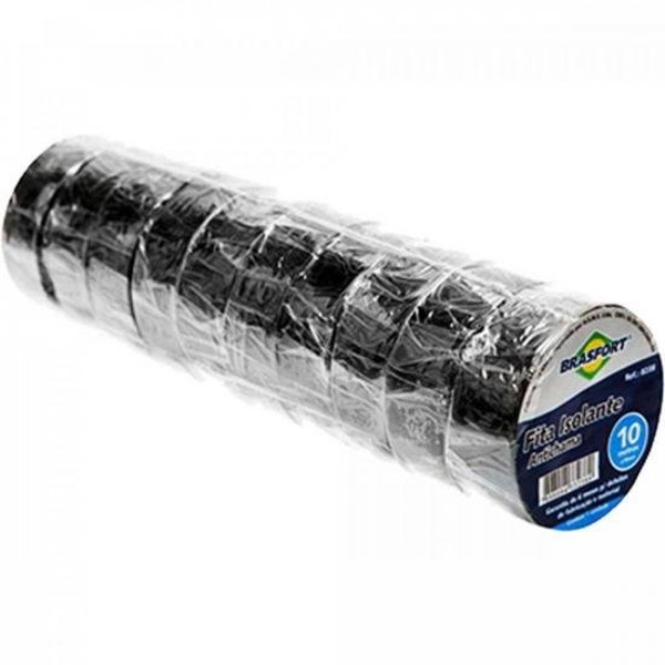 Fita Isolante Antichama Preta 19mm x 10m BRASFORT - DEZ / 10