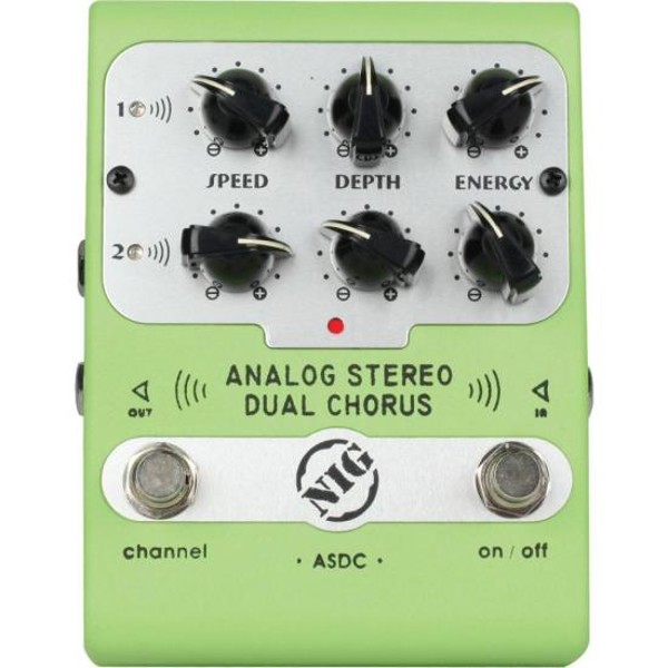 Pedal Analógico Dual Chorus ASDC NIG