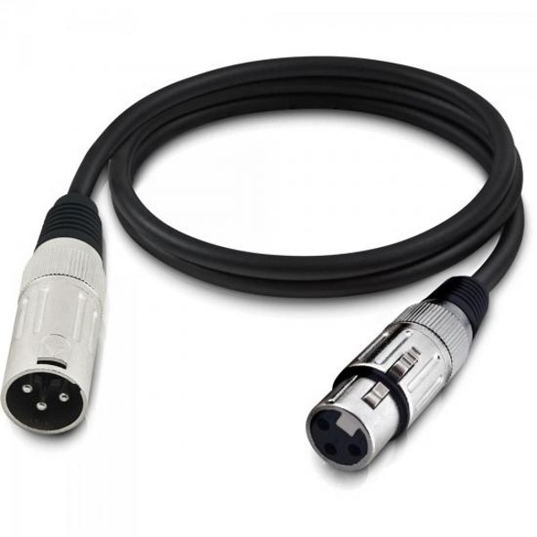 Cabo para Microfone Hayonik Player XLR(F) X XLR(M) 10m Preto