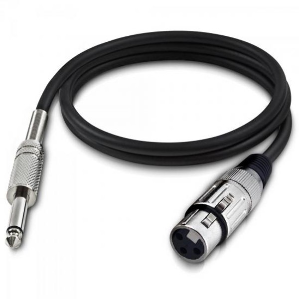 Cabo para Microfone Hayonik Player XLR(F) X P10 7m Preto