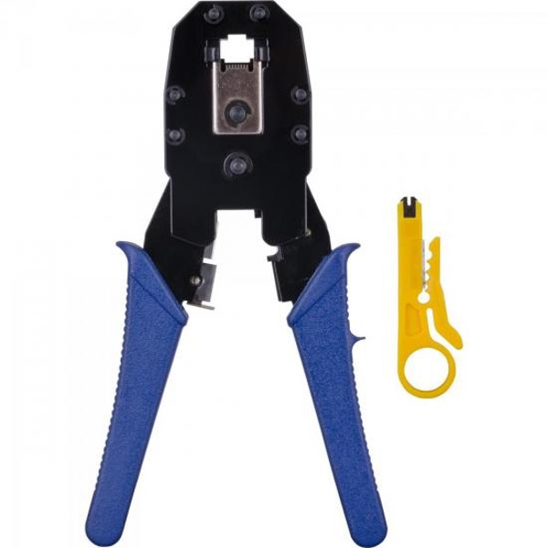Alicate Para Crimpar RJ45/RJ12/RJ11 ALC01 Azul HYX