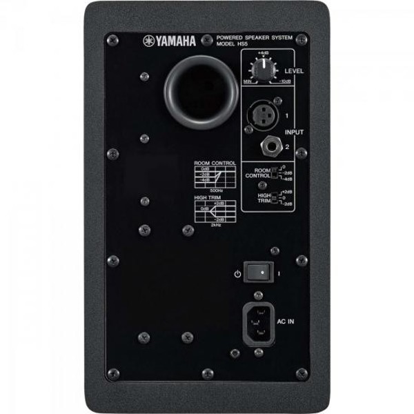 Monitor de Referência Para Estúdio Yamaha HS5 70W RMS Preto