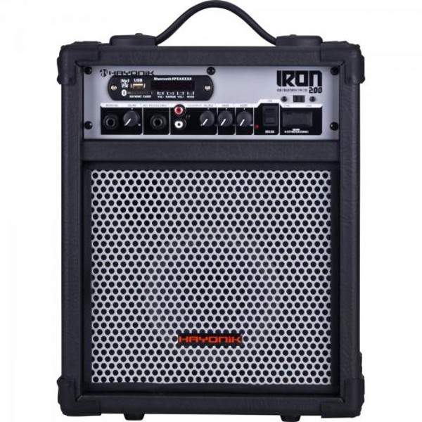 Caixa Multiuso Hayonik Iron 200 30W Bluetooth Preta