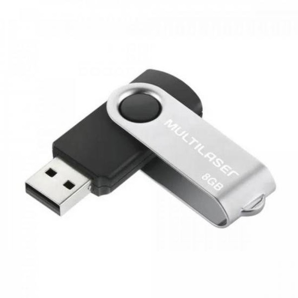 Pen Drive 8GB TWIST2 PD587 Preto MULTILASER