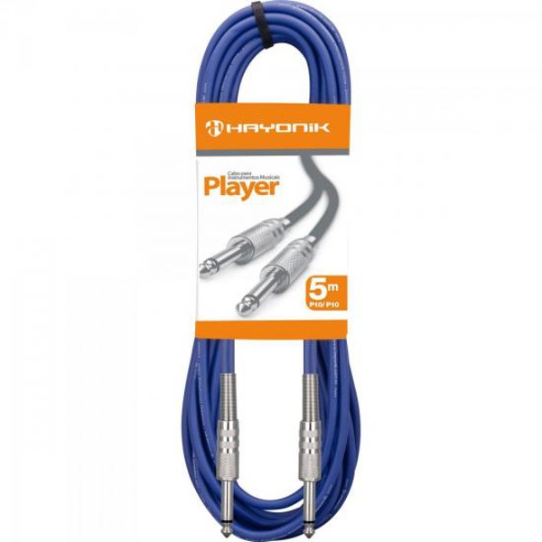 Cabo para Instrumentos Hayonik Player P10 X P10 5m Azul