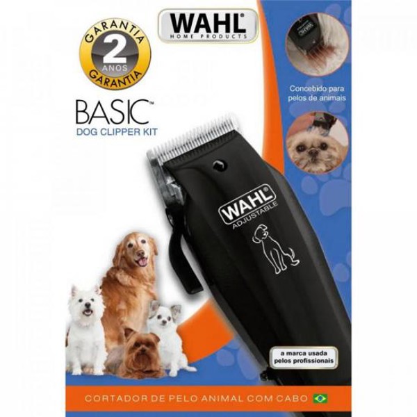 Máquina de Tosa e Acabamento BASIC DOG CLIPPER 220V Preto WAHL