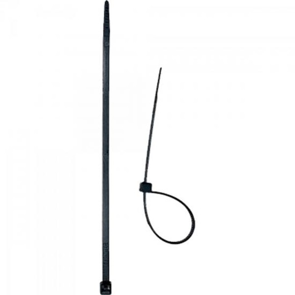 Abraçadeira Nylon 4,8 x 200mm Preta Brasfort - CEM / 100