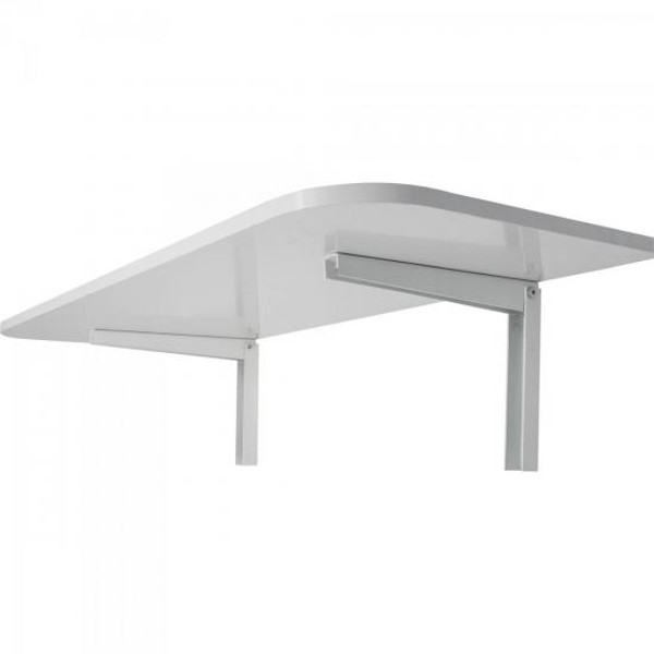Mesa Dobrável Para Cozinha Com Suporte MDP 100X50cm Branca Multivisão