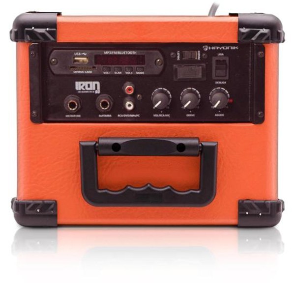 Caixa Multiuso Hayonik Iron 80 20W Bluetooth Laranja