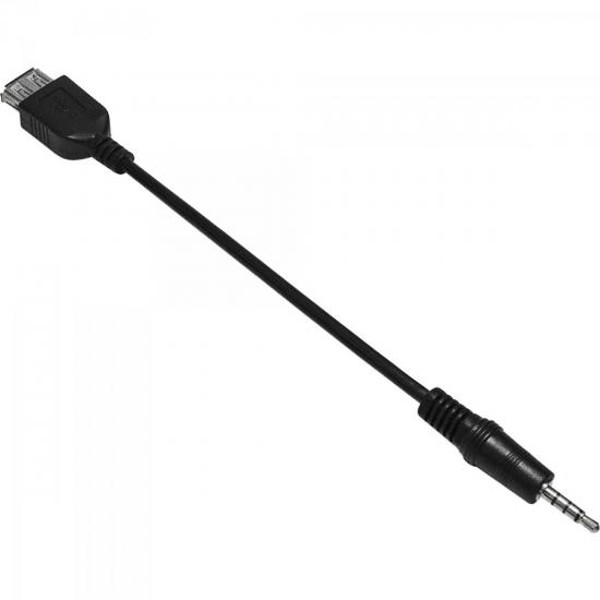 Cabo P2 4C x USB Fêmea CBPD0005 Preto Storm - PCT / 10