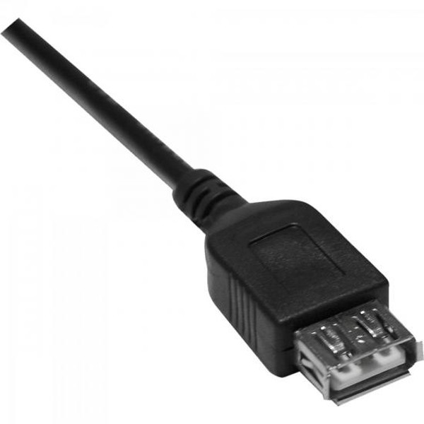 Cabo P2 4C x USB Fêmea CBPD0005 Preto Storm - PCT / 10