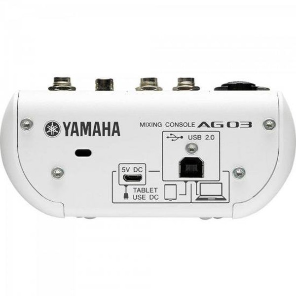 Mesa de Som e Interface de Áudio 3 Canais AG03 Branca YAMAHA