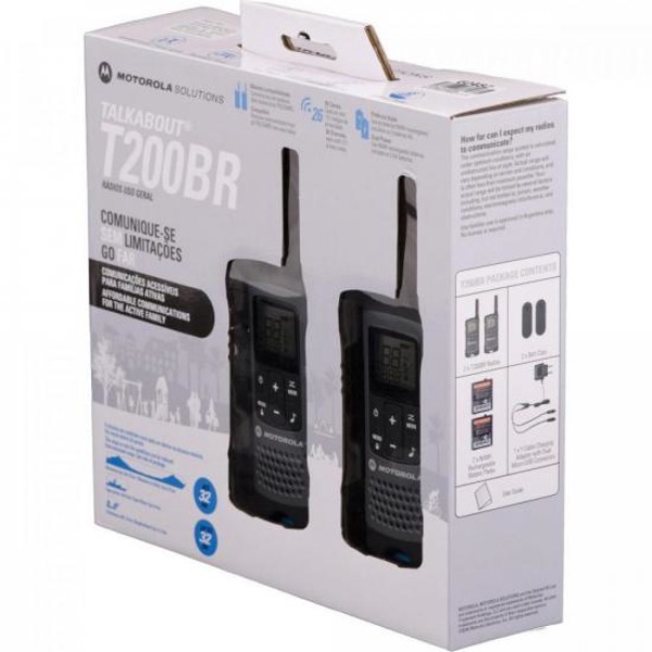 Rádio Comunicador Talkabout Motorola T200BR 32km Cinza - PAR / 2