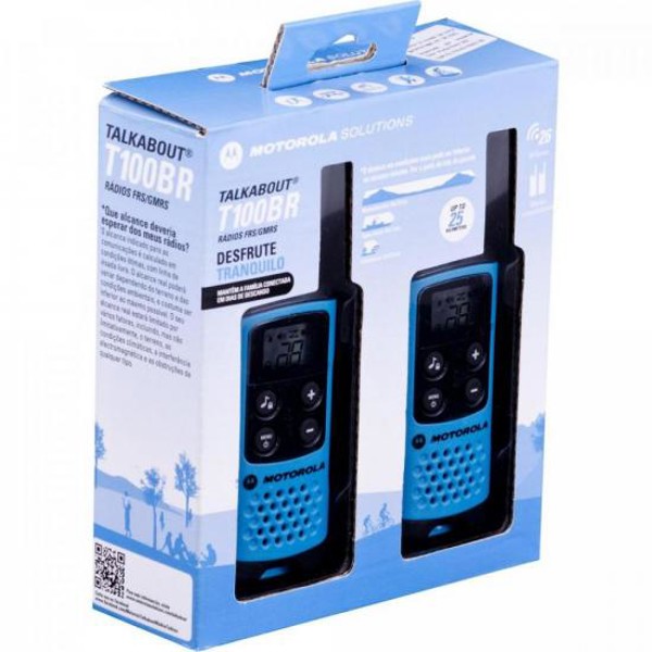 Rádio Comunicador Talkabout 25km T100BR Azul MOTOROLA - PAR / 2