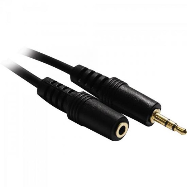 Cabo P2 Estéreo x J2 Estéreo 1,8m CBPD0010 Preto Storm - PCT / 10