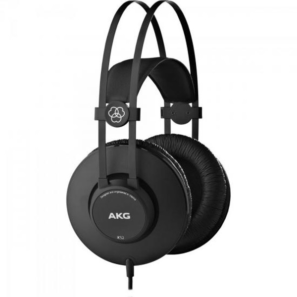 Fone de Ouvido AKG K52 Profissional Preto