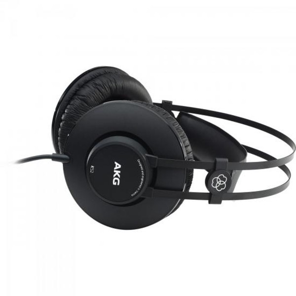 Fone de Ouvido AKG K52 Profissional Preto