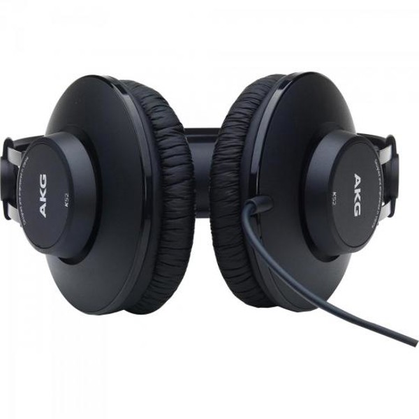 Fone de Ouvido AKG K52 Profissional Preto